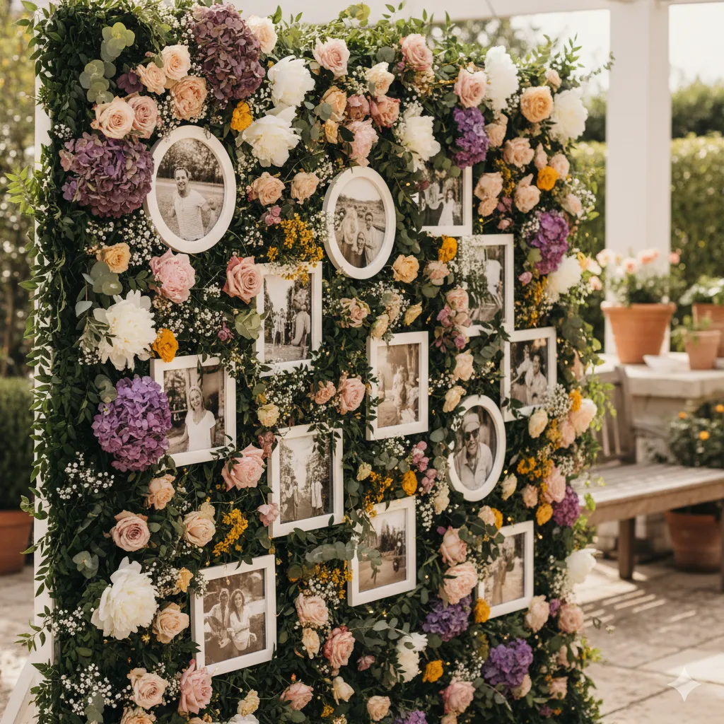 Floral Photo Wall
