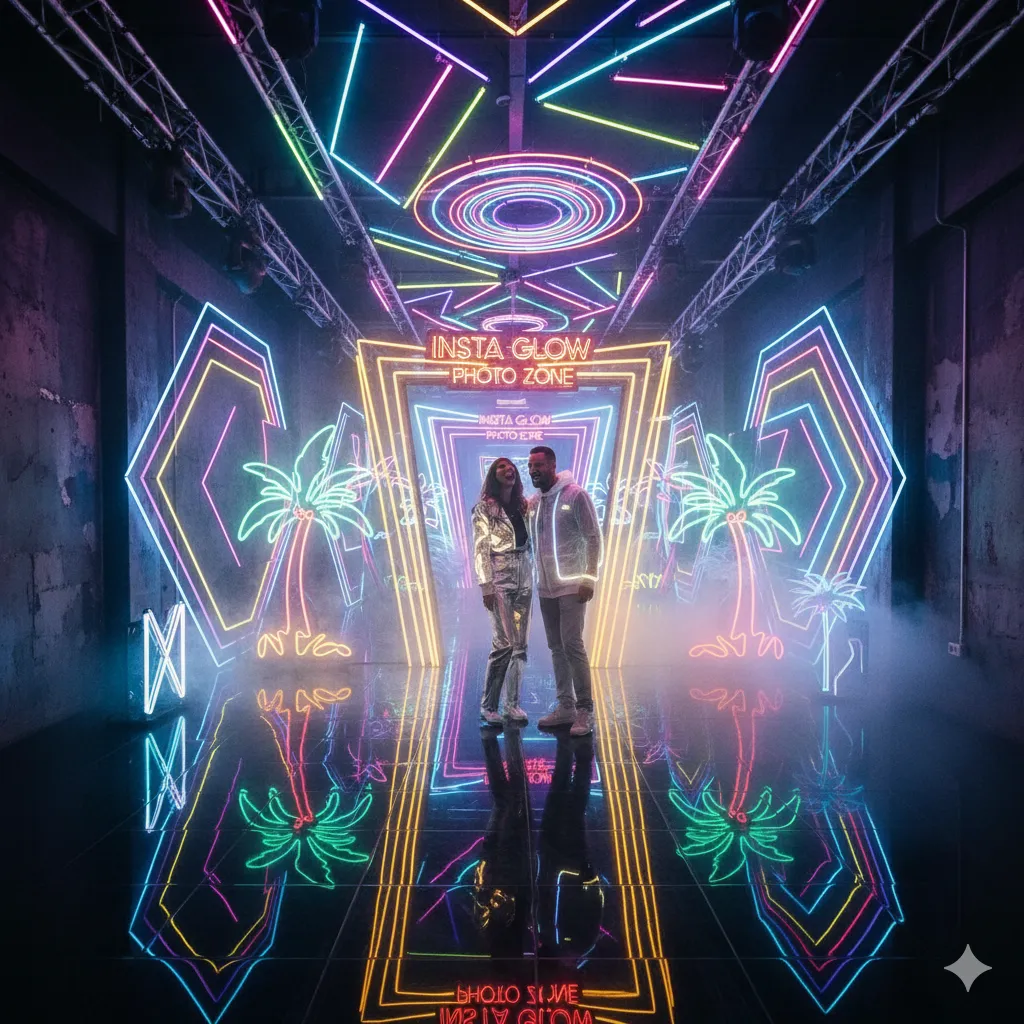 Neon Light Photo Zone